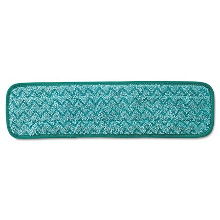 RUBBERMAID COMMERCIAL 18 1/2 in W x 5 1/2 in D x 1/2 in H Dust Mop, Green, Microfiber FGQ41200GR00